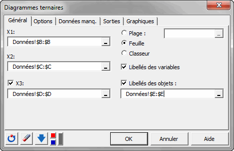 Boite de dialogue ternaires general